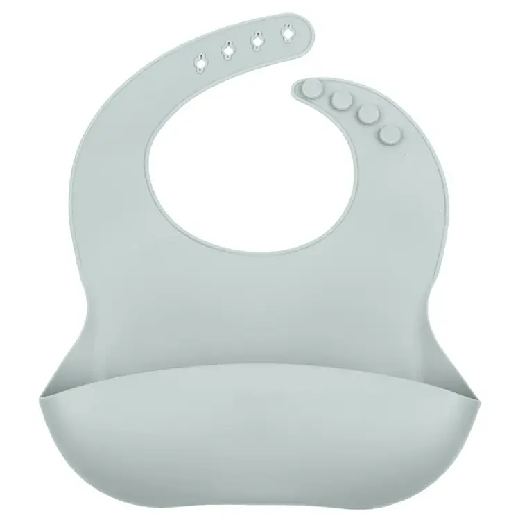 Babero de silicona celeste Infanti 1