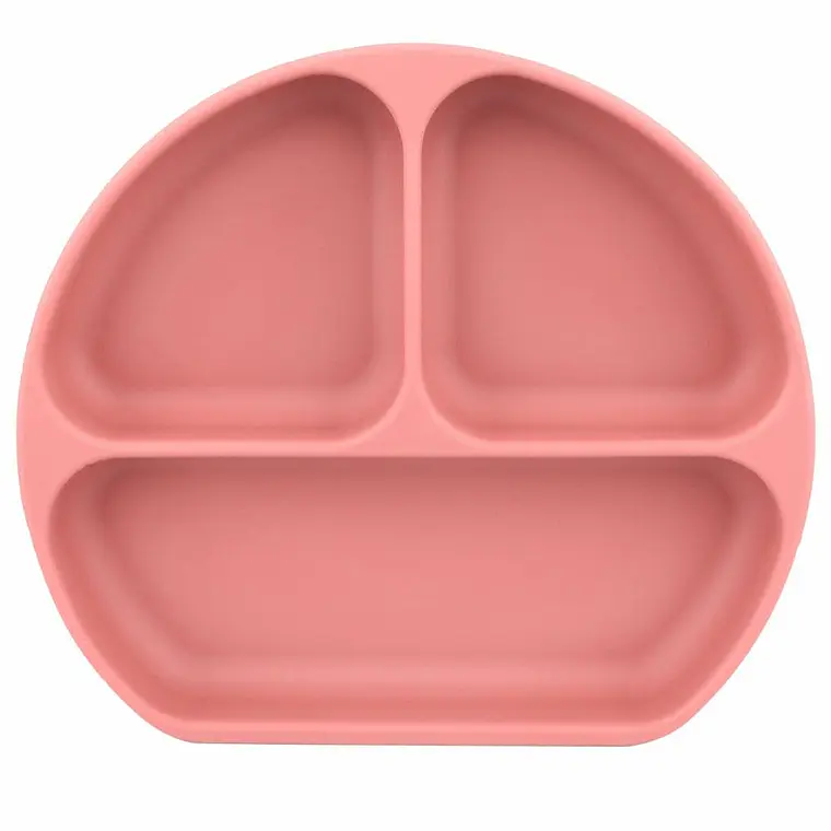 Plato con divisiones rosa Infanti 1