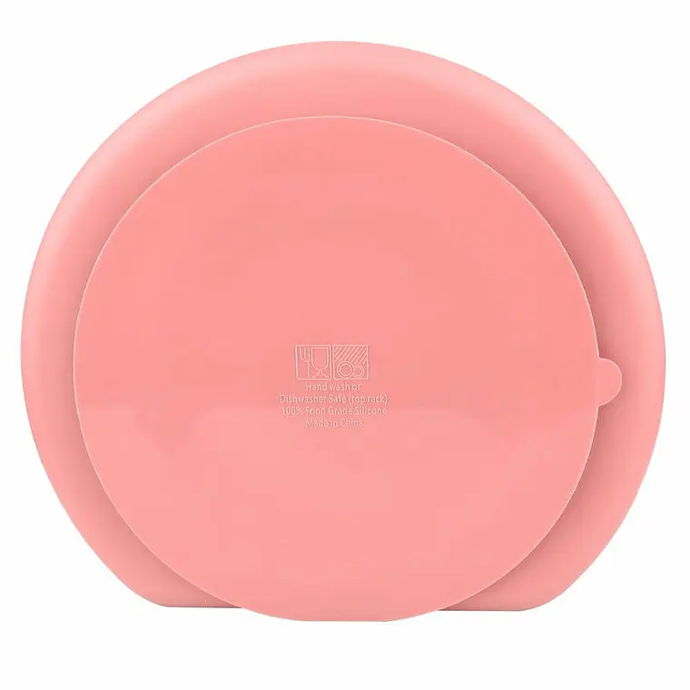 Plato con divisiones rosa Infanti 2