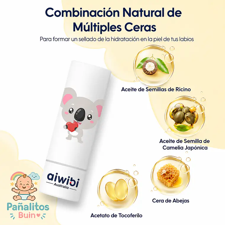 Aiwibi Bálsamo labial, 3,5gr 2