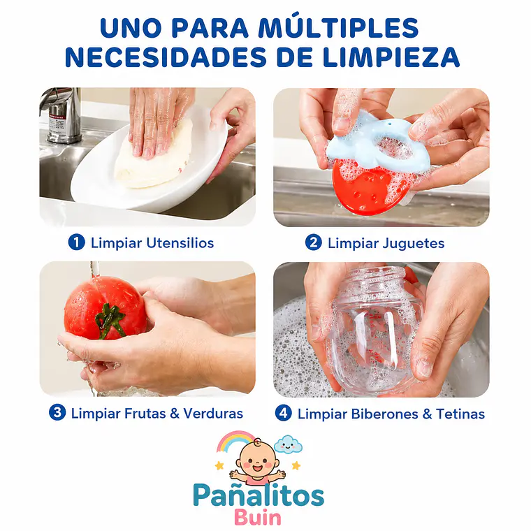 Aiwibi Limpiador de frutas - verduras y mamaderas,  480ml 2