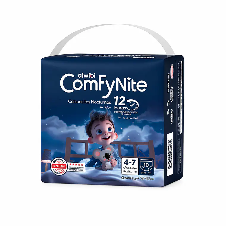 Aiwibi Calzoncitos nocturnos ComfyNite, 4-7años 1