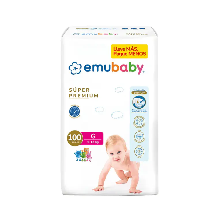 Emubaby Maleta Super Premium talla G, 100un 1