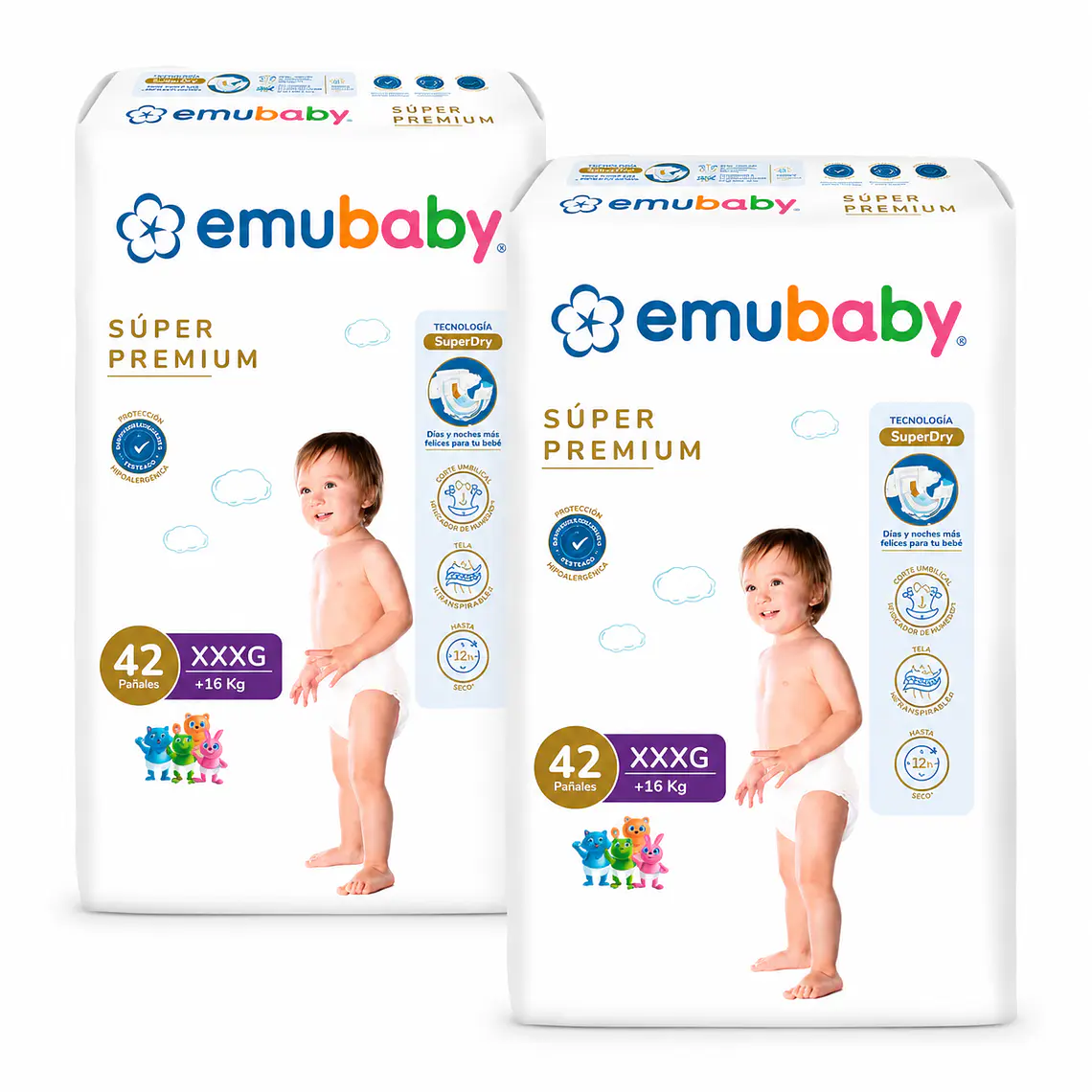Emubaby Manga Super Premium talla XXXG, 84un 1