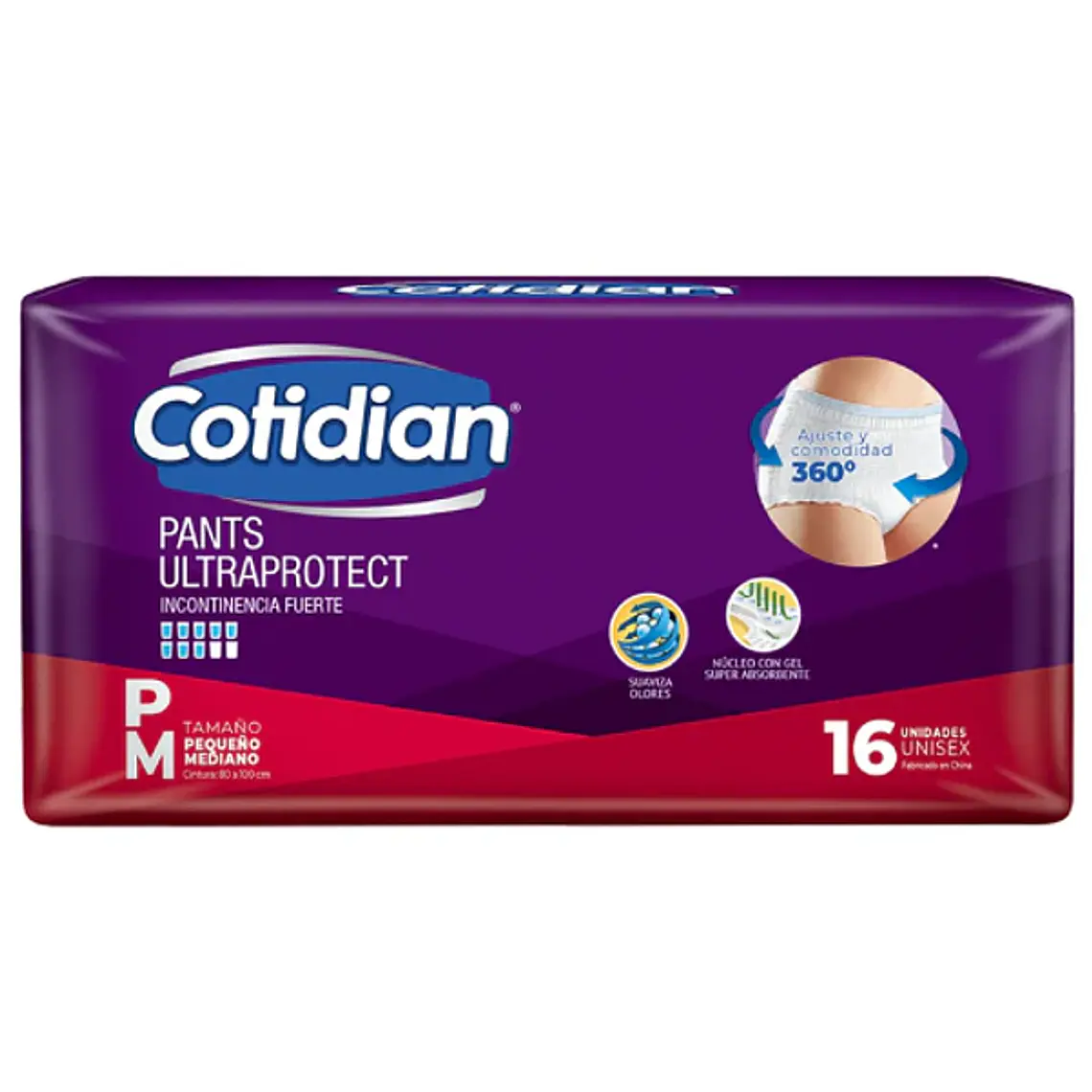 Cotidian Pants ultraprotect talla P/M, 16un 1