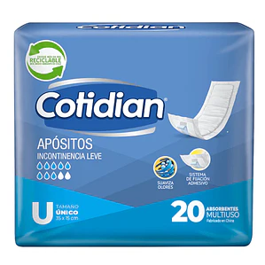 Cotidian Absorvente talla Unica, 20un