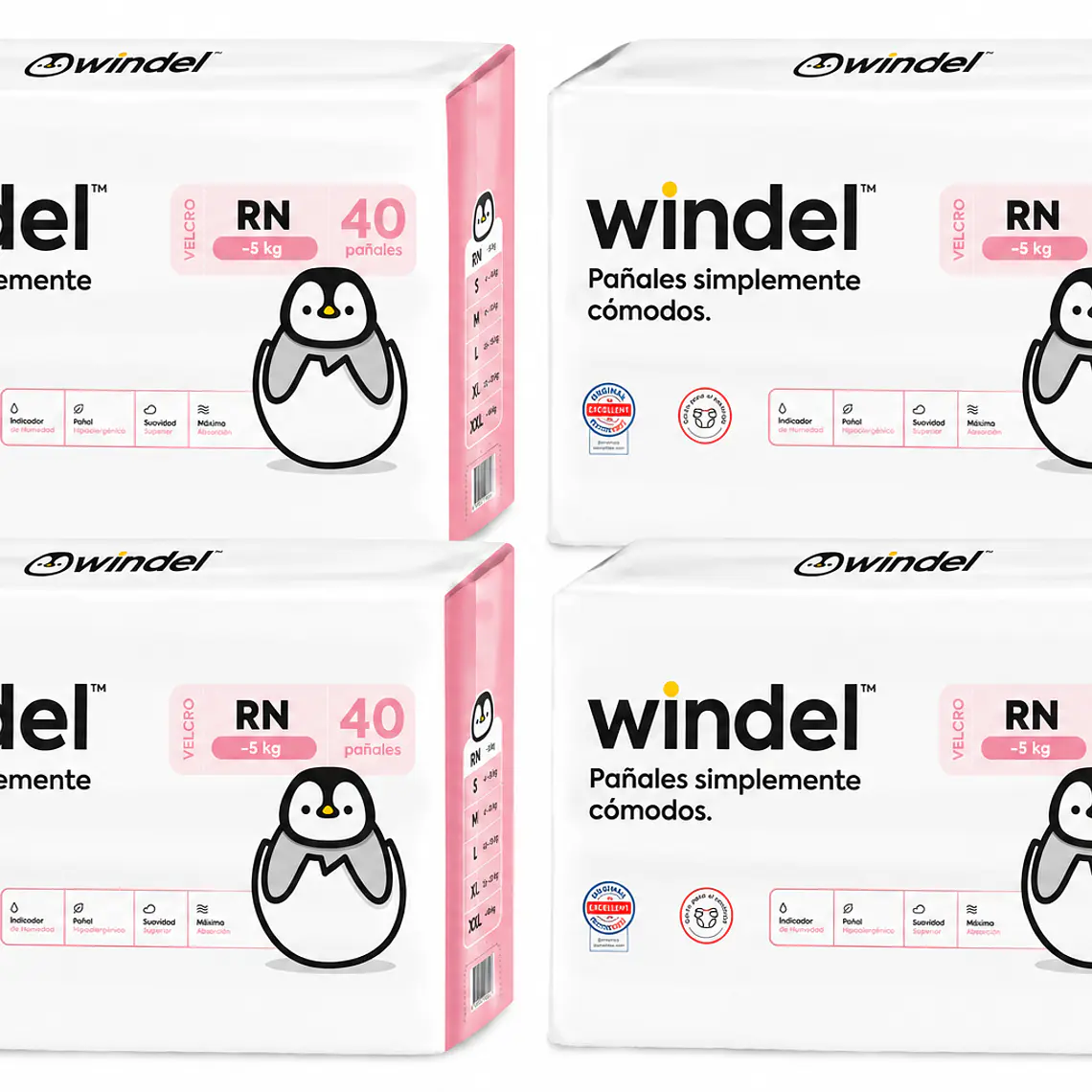 Windel manga talla Recién nacido, 160un 1
