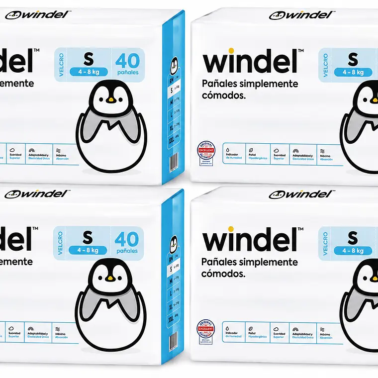 Windel Manga talla S (P), 160un 1