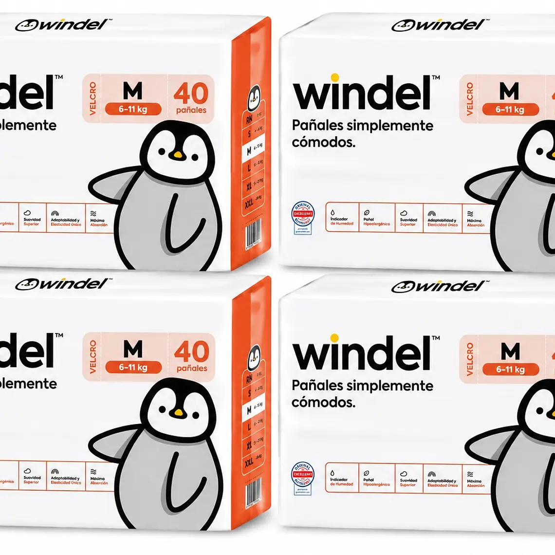 Windel Manga talla M, 160un 1