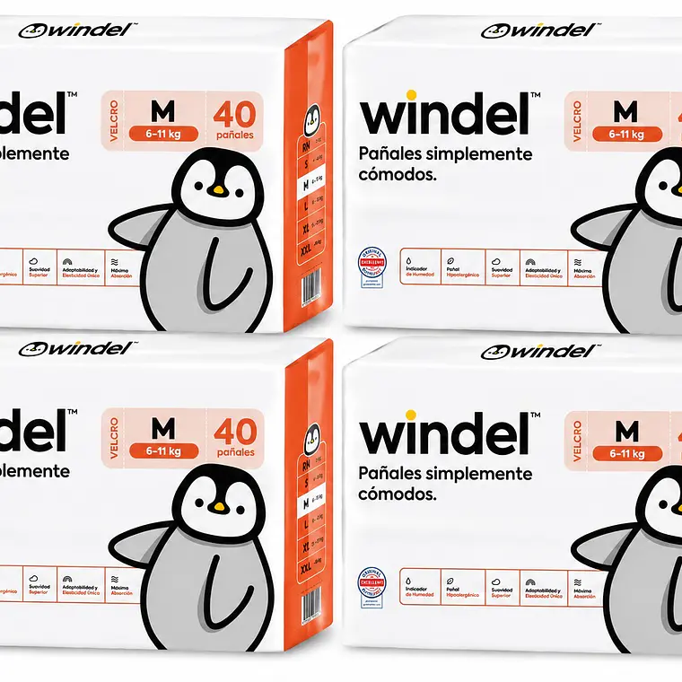 Windel Manga talla M, 160un 1