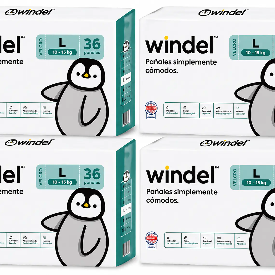Windel Manga talla L (G), 144un 1