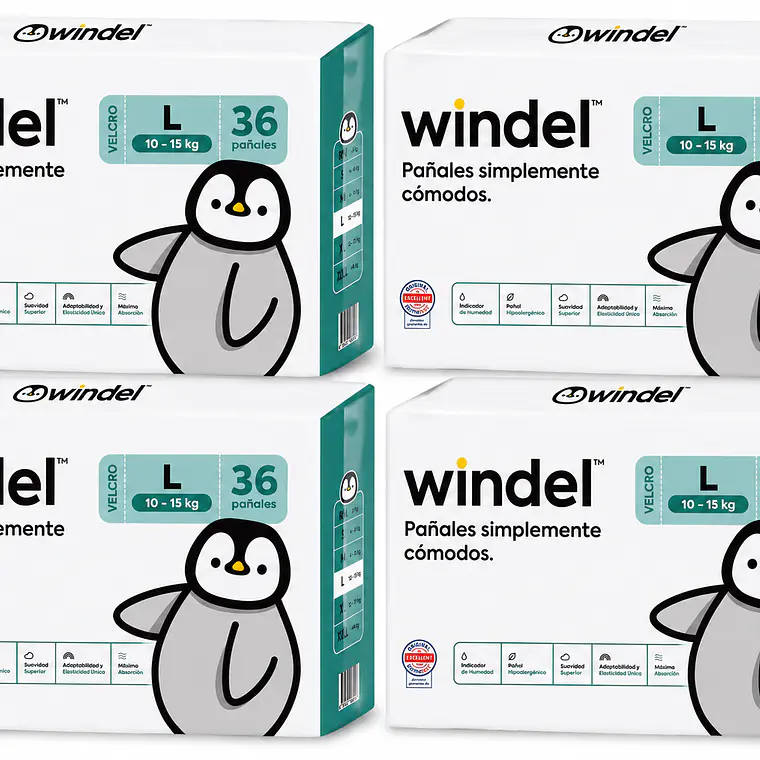 Windel Manga talla L (G), 144un 1
