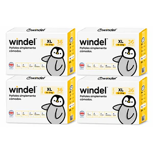 Windel Manga talla XL (XG), 144un