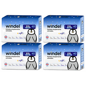 Windel Nigth Manga talla XXL (XXG), 160un
