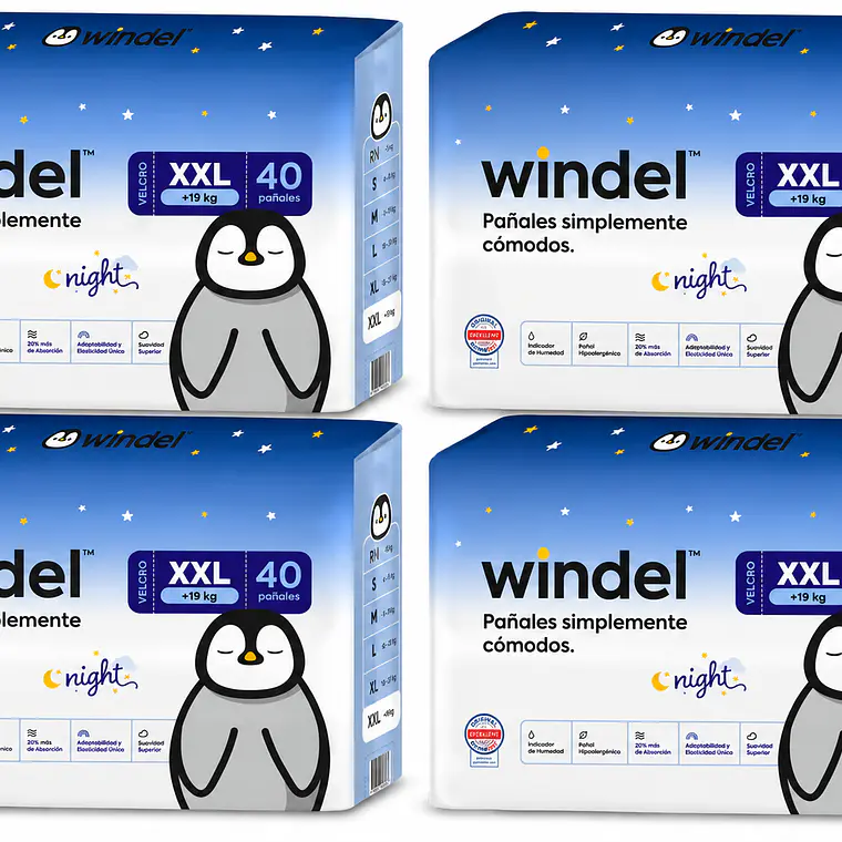 Windel Nigth Manga talla XXL (XXG), 160un 1