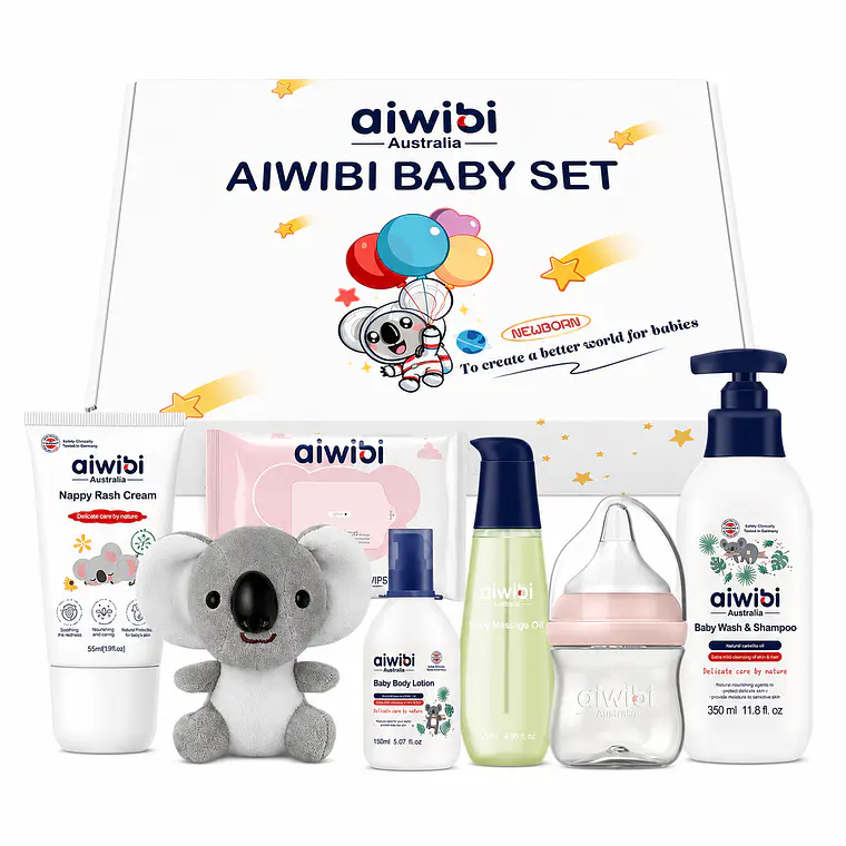 Aiwibi Set de Recién Nacido, Rosa-Celeste 1