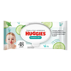 Huggies Toallitas húmedas cuidado 4en1, 48un