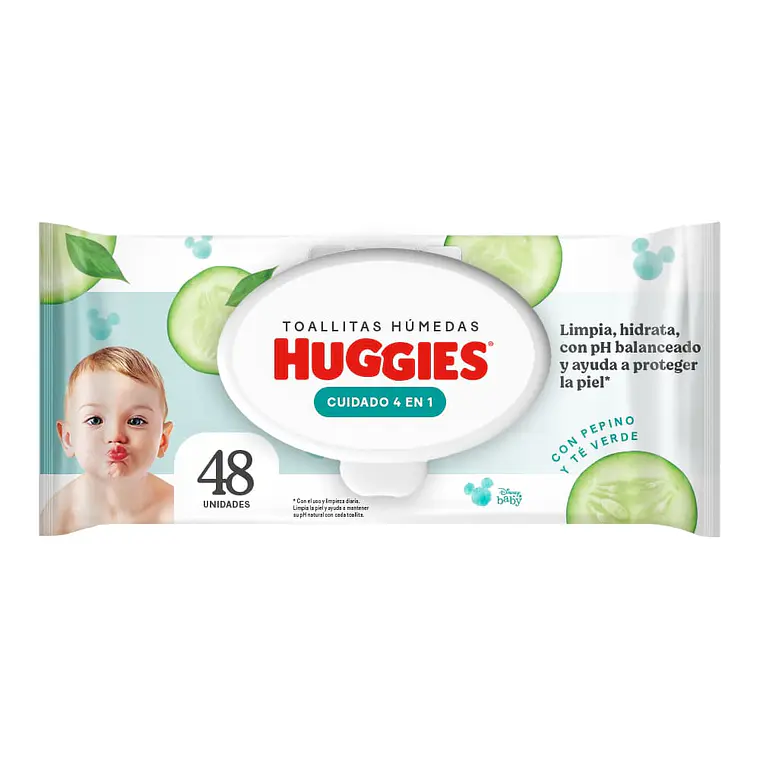 Huggies Toallitas húmedas cuidado 4en1, 48un 1
