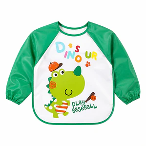 Babero impermeable con Mangas, Dinosaurio 