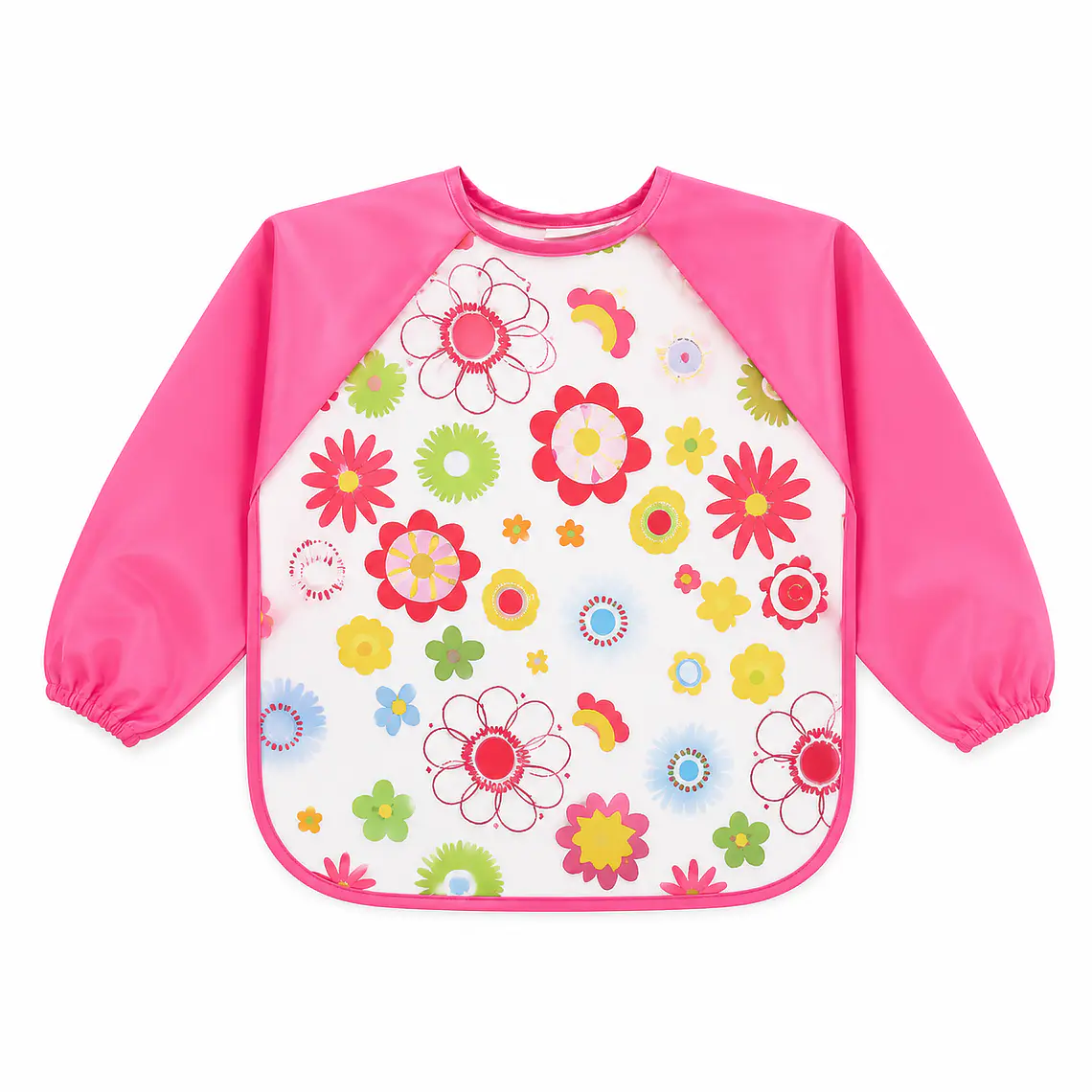 Babero impermeable con Mangas, Flores 1