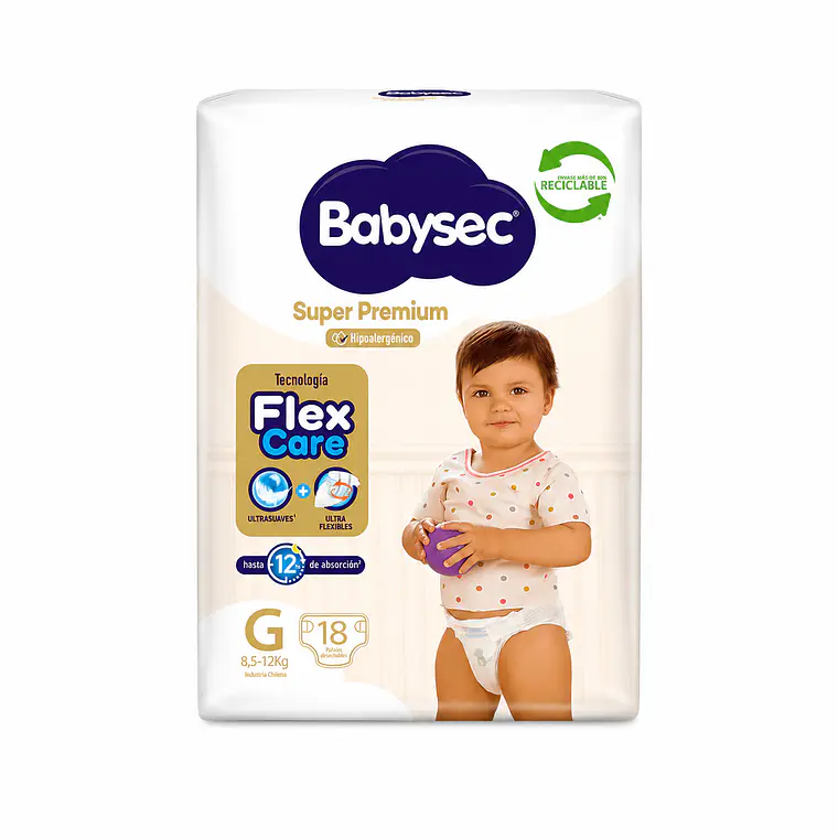 Babysec Súper premium talla G, 18un 1