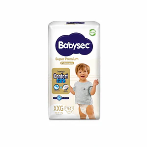 Babysec Súper premium talla XXG, 54un