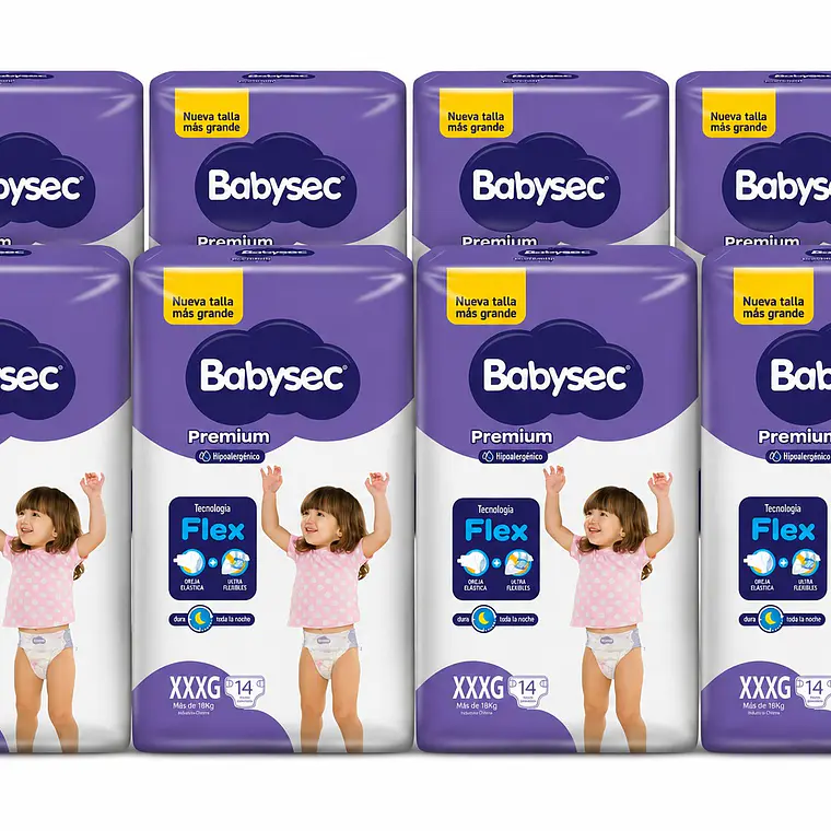 Babysec Premium talla XXXG, 112un 1