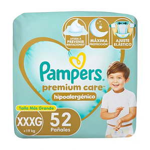 Pampers Premium care talla XXXG, 52un