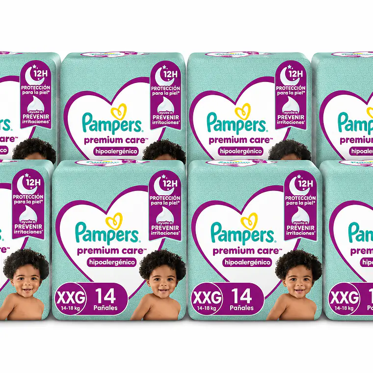 Pampers Manga Premium care talla XXG,  112un 1