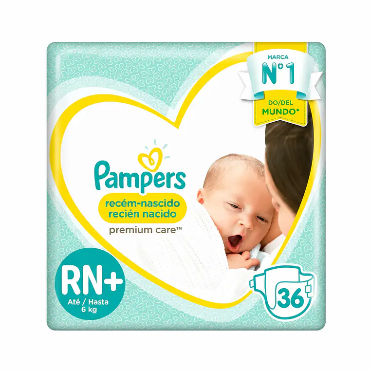 Pampers Premium care talla RN, 36un 1