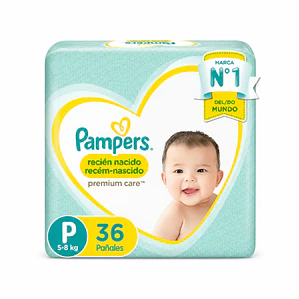 Pampers Premium care talla P, 36un