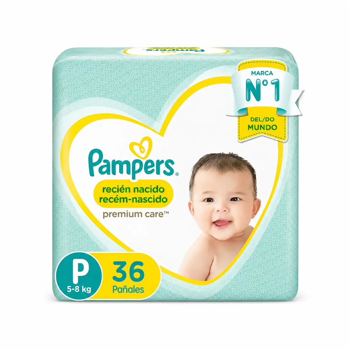 Pampers Premium care talla P, 36un 1