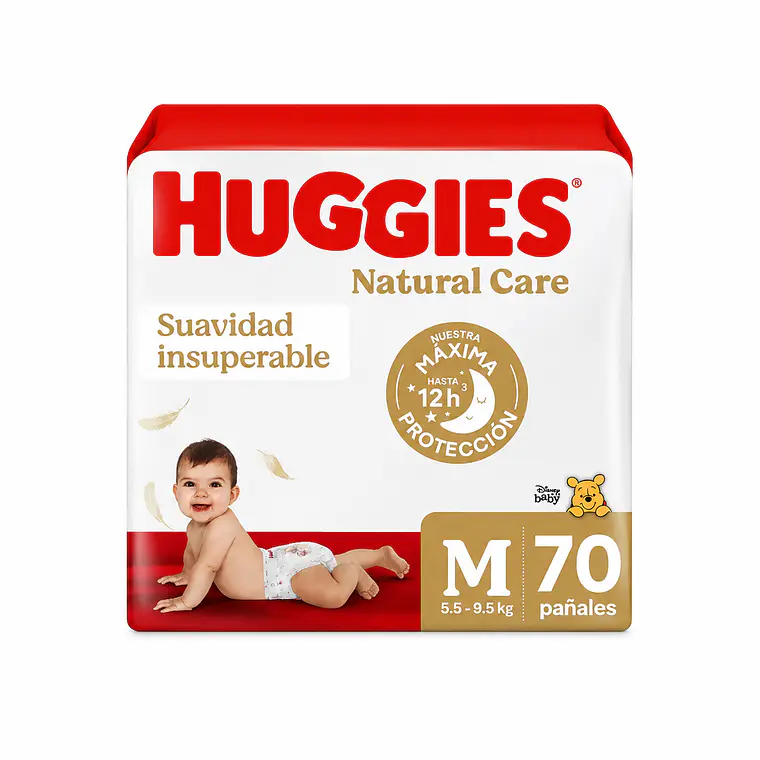 Huggies Natural care Maleta talla M, 70un 1