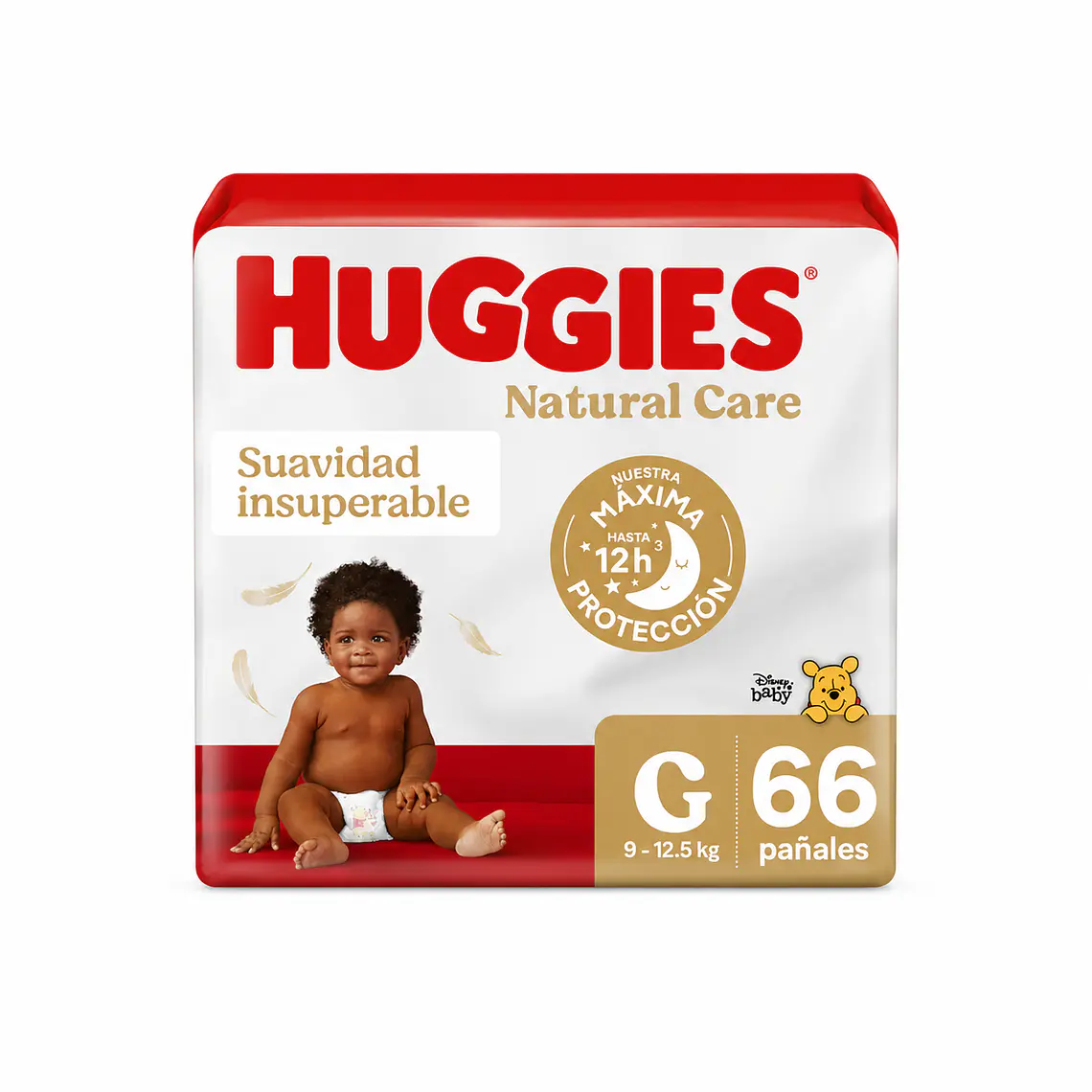 Huggies Natural care Maleta talla G, 66un 1