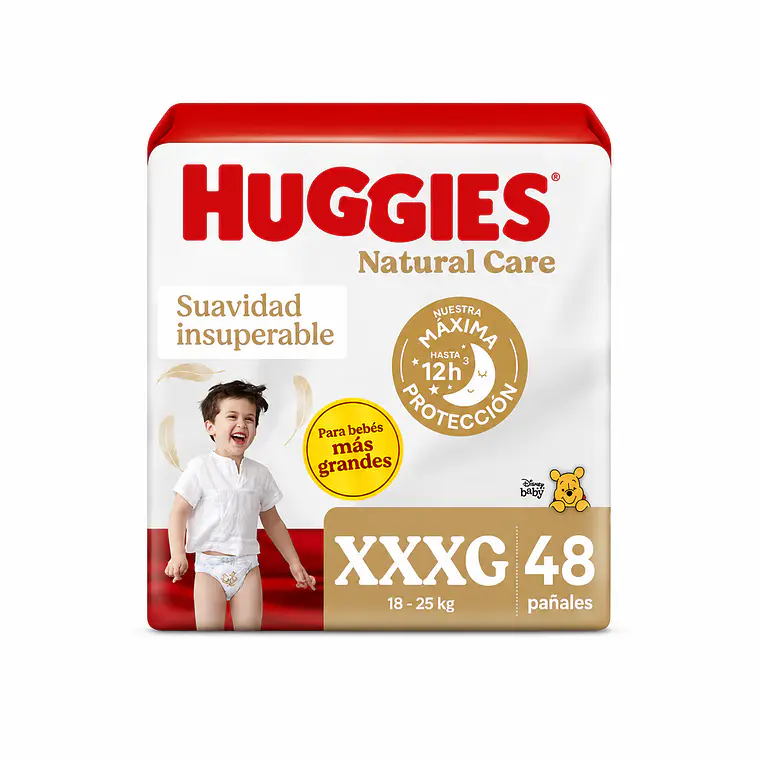 Huggies Natural care Maleta talla XXXG, 48un 1
