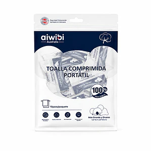 Aiwibi Toalla comprimida portátil, 10un