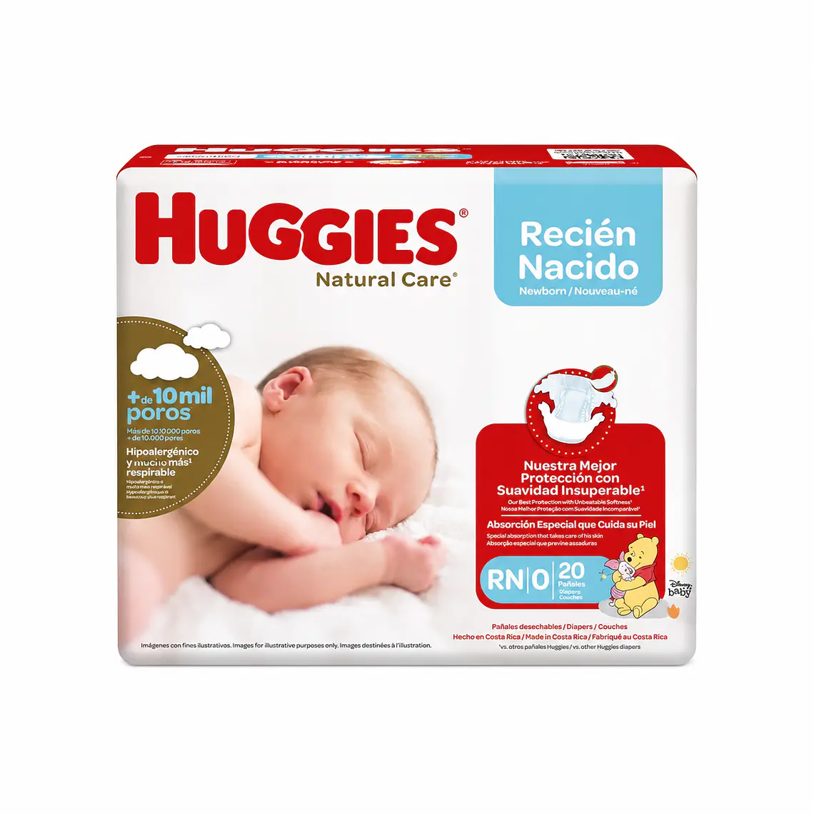 Huggies Natural care talla RN, 20un 1