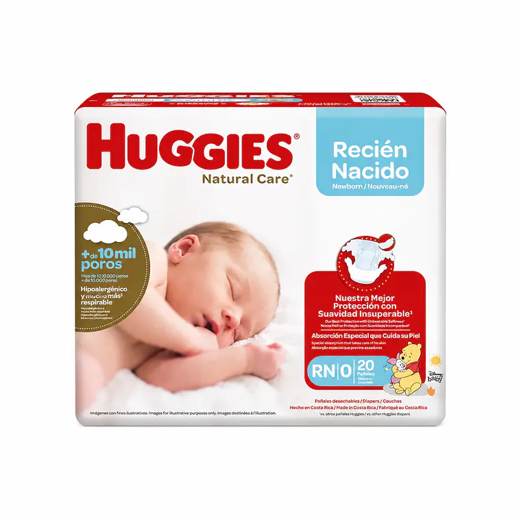 Huggies Natural care talla RN, 20un 1