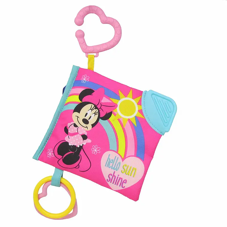 Infanti Libro sensorial con mordedor, Minnie mouse  1
