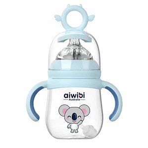 Aiwibi Vaso con asas Celeste, 180ml