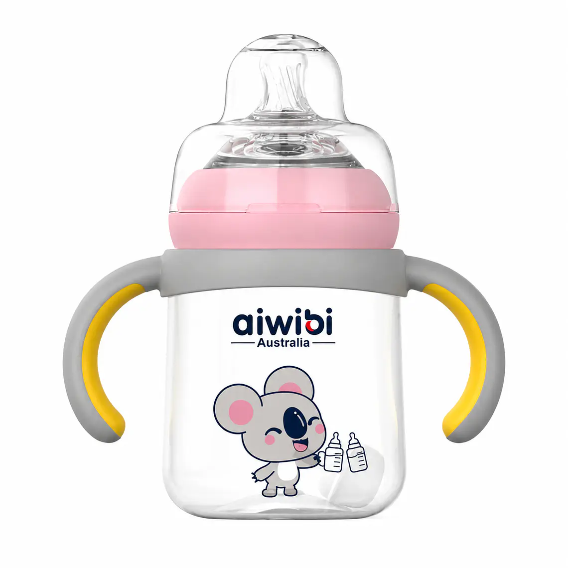 Aiwibi Vaso con asas Rosado-Gris, 240ml 1