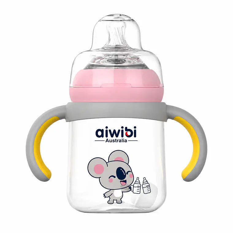 Aiwibi Vaso con asas Rosado-Gris, 240ml 1