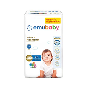 Emubaby Manga Super premium talla XG, 100un