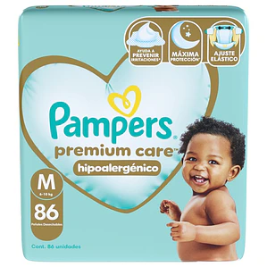 Pampers Premium care talla M, 86 unidades