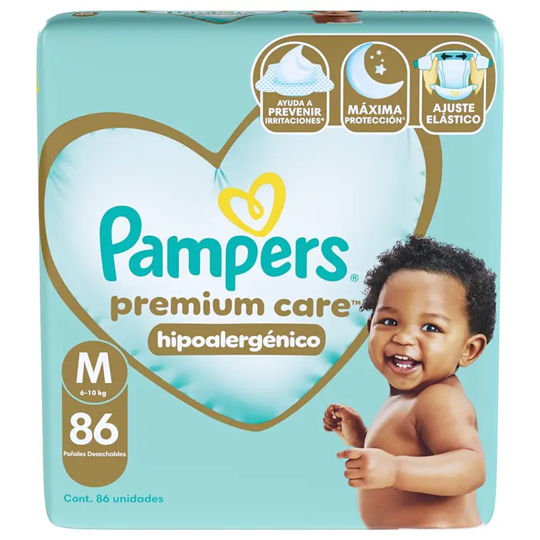 Pampers Premium care Maleta talla M, 86 unidades 1