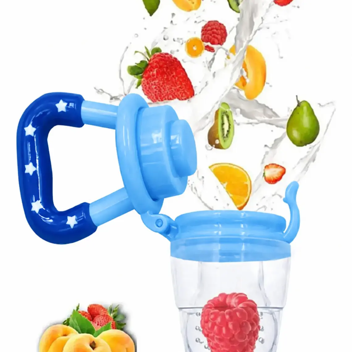 Chupete para fruta C/Repuestos, Azul 2