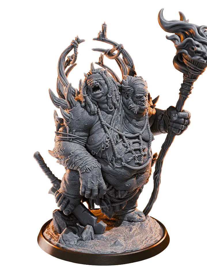 Miniatura 32 mm troll siamés (base 5 cm diámetro) 1