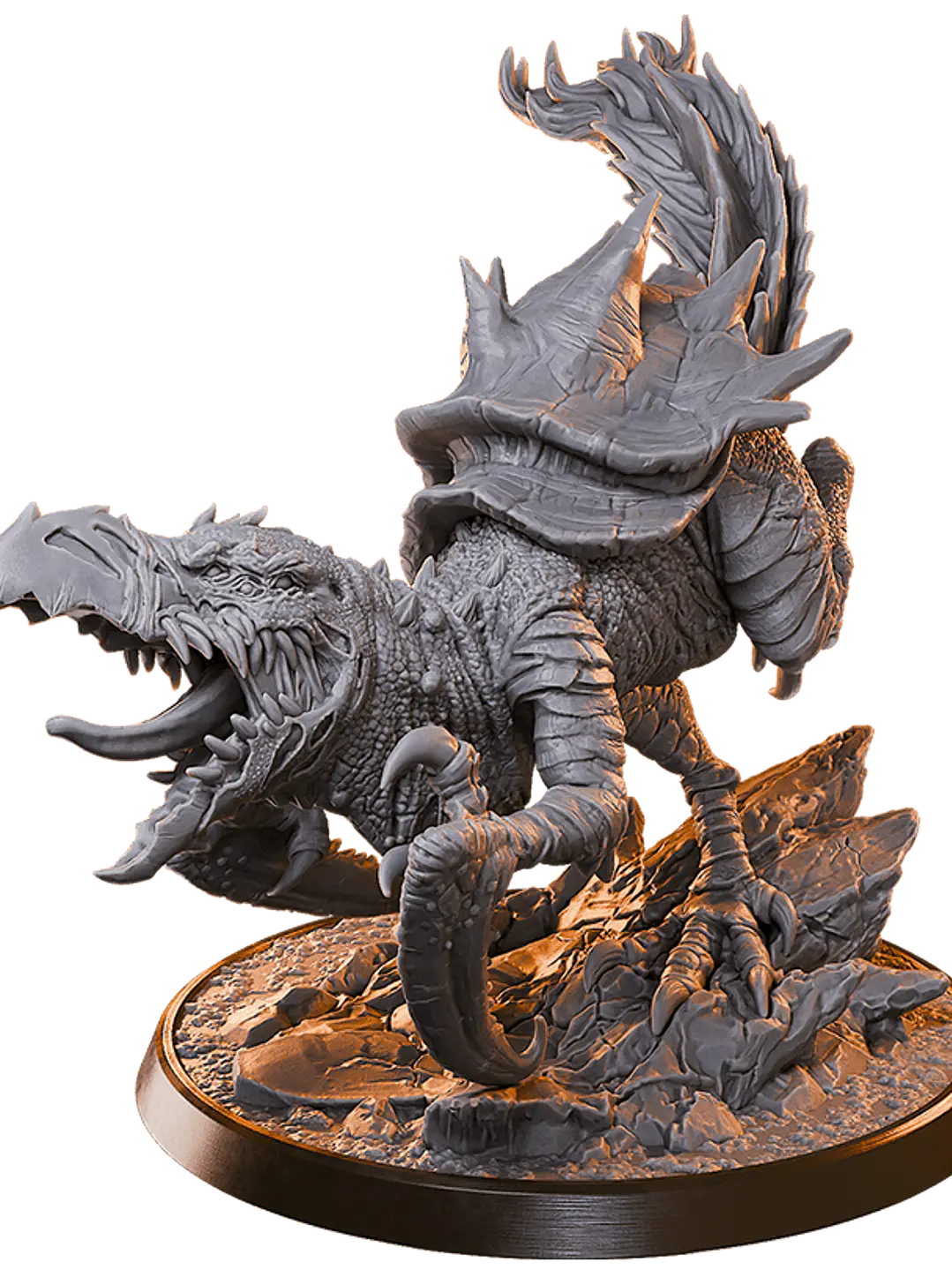 Miniatura 32 mm bestia reptil (base 5 cm diámetro)  1