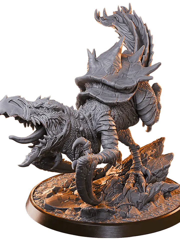 Miniatura 32 mm bestia reptil (base 5 cm diámetro)  1