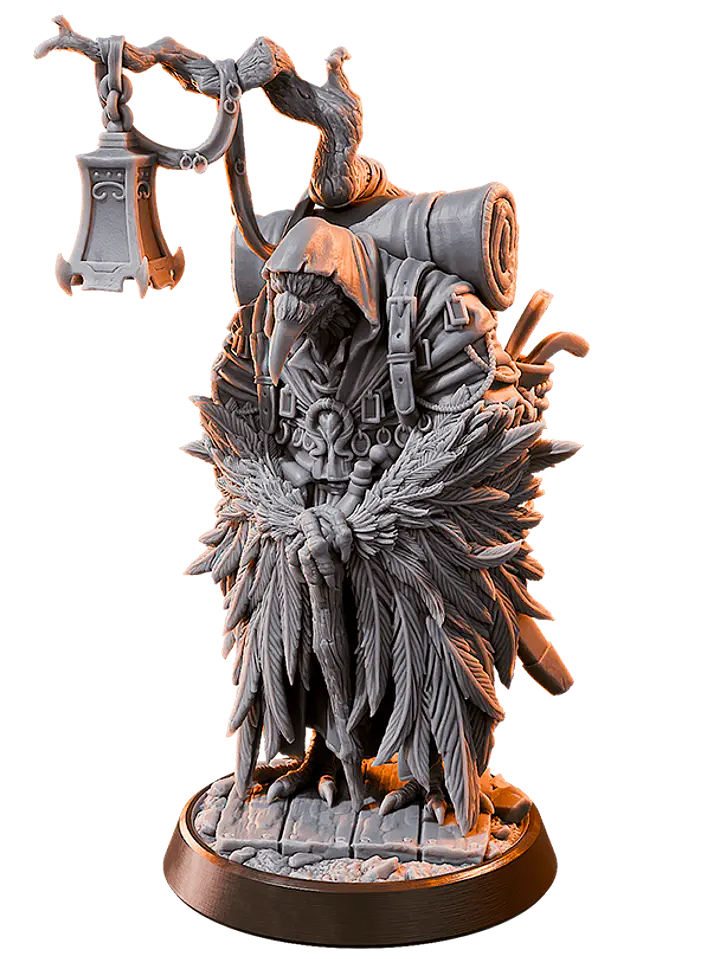 Miniatura 32 mm hombre cuervo 1